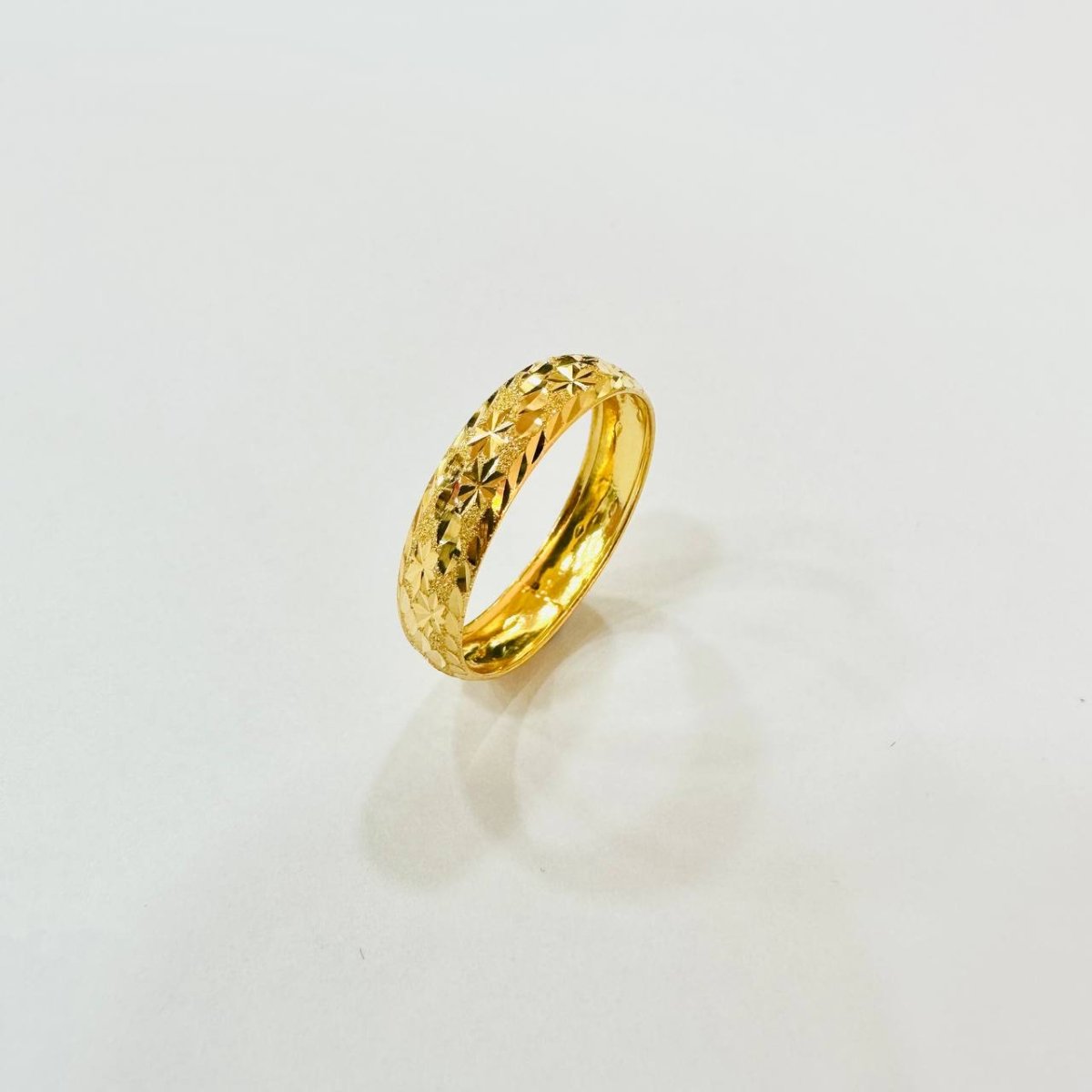 22k / 916 Gold Hollow Ring Design V4 - Best Gold Shop 22k gold 22k gold ring 916 gold 916 gold