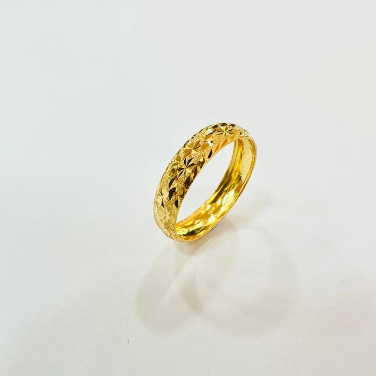 22k / 916 Gold Hollow Ring Design V4 - Best Gold Shop 22k gold 22k gold ring 916 gold 916 gold