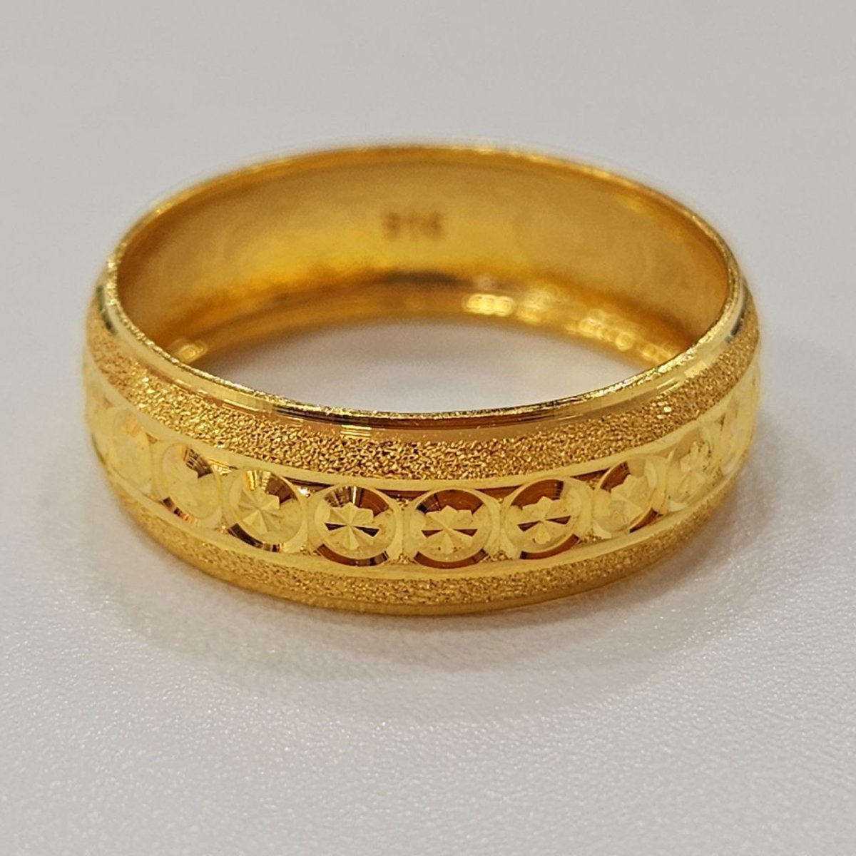 22k / 916 Gold Hollow Ring V7 by Best Gold Shop - Best Gold Shop 22k gold 22k gold ring 916 gold Rings