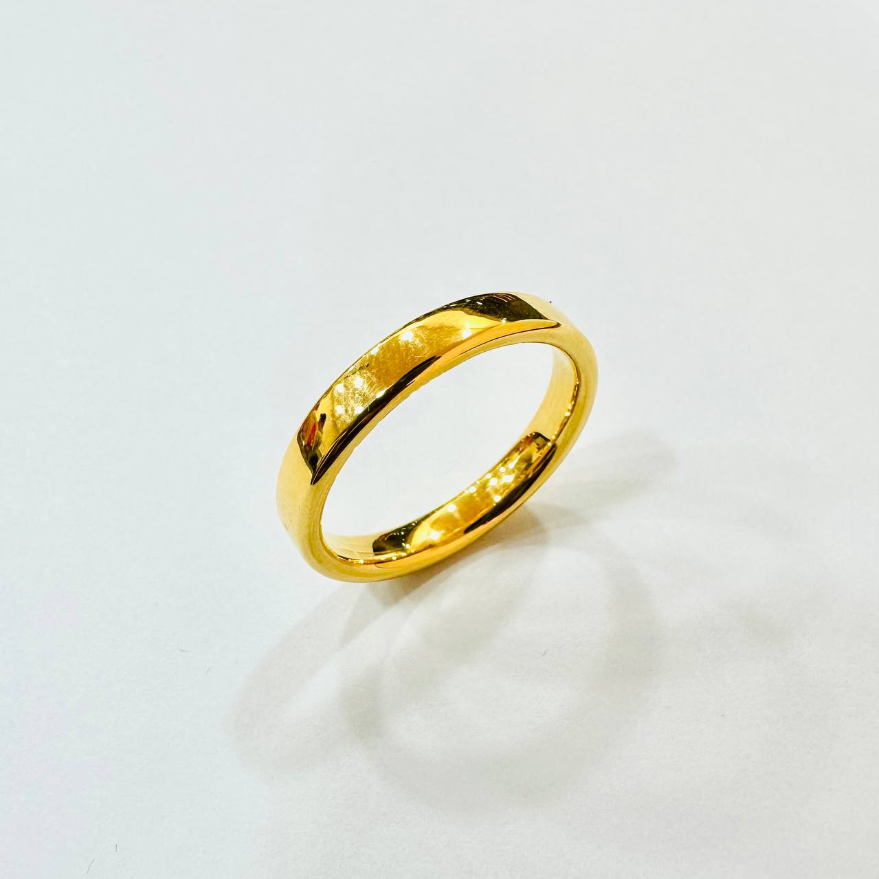 22k / 916 Gold Hollow Shiny Smooth Ring-916 gold-Best Gold Shop