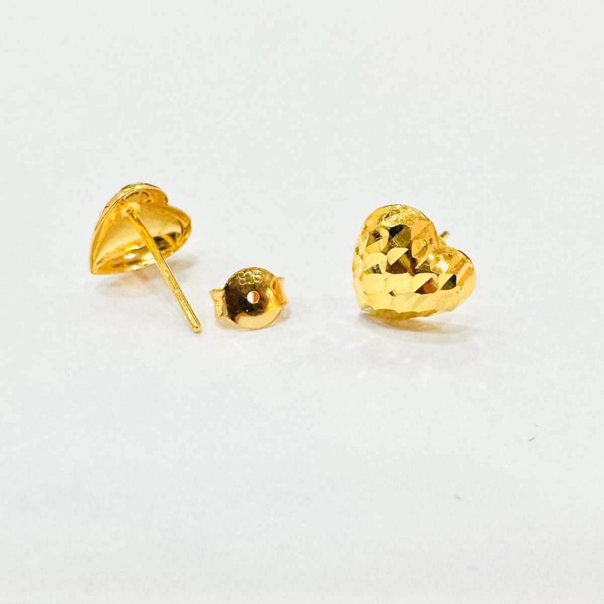 22k / 916 Gold Hollow stud earring - Best Gold Shop 22k gold 22k gold earring 916 gold Earrings