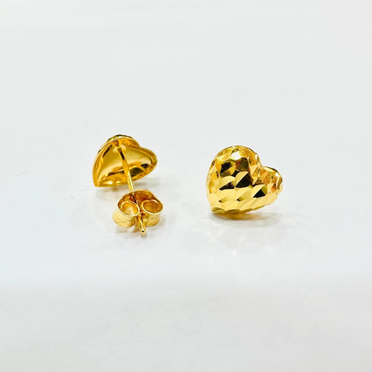 22k / 916 Gold Hollow stud earring - Best Gold Shop 22k gold 22k gold earring 916 gold Earrings