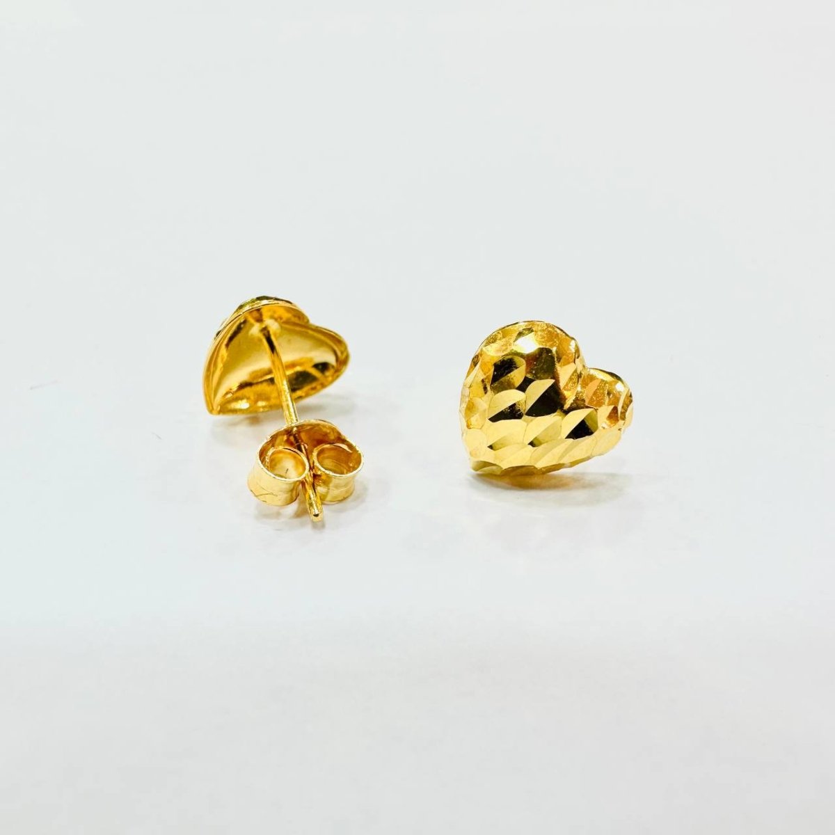 22k / 916 Gold Hollow stud earring - Best Gold Shop 22k gold 22k gold earring 916 gold Earrings