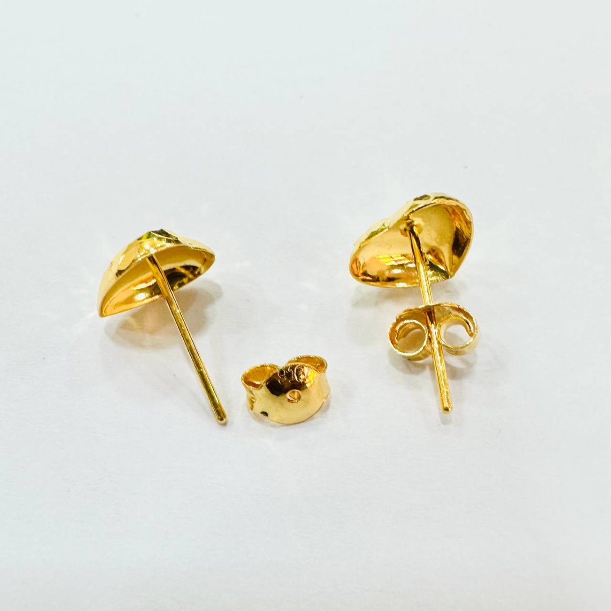 22k / 916 Gold Hollow stud earring - Best Gold Shop 22k gold 22k gold earring 916 gold Earrings