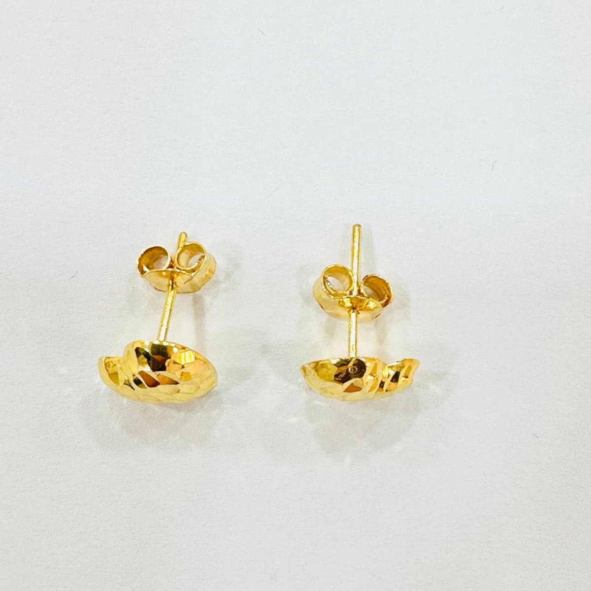 22k / 916 Gold Hollow stud earring - Best Gold Shop 22k gold 22k gold earring 916 gold Earrings