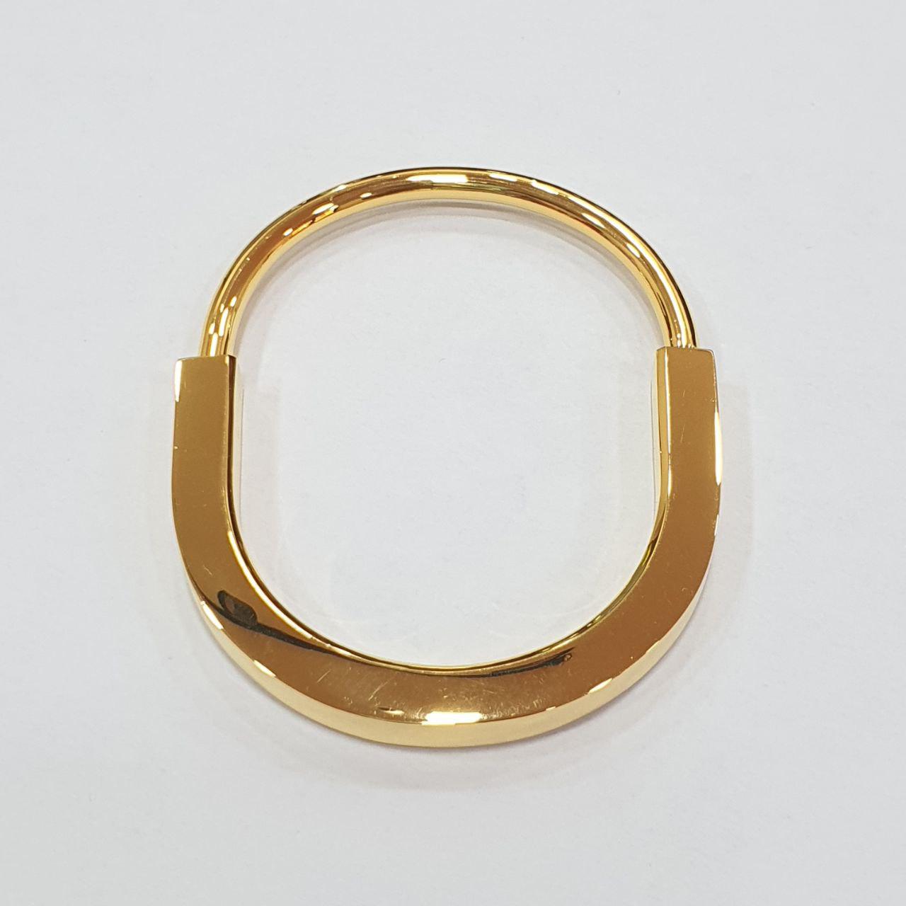 22k / 916 Gold Hollow T design U Lock Bangle-916 gold-Best Gold Shop