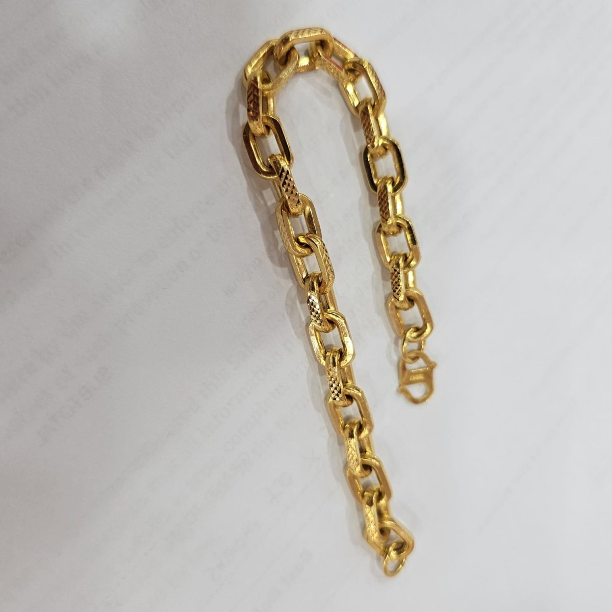 22k / 916 Gold Hollow Wan Zi / Anchor Bracelet by Best Gold Shop - Best Gold Shop 22k gold 22k gold bracelet 916 gold Bracelets