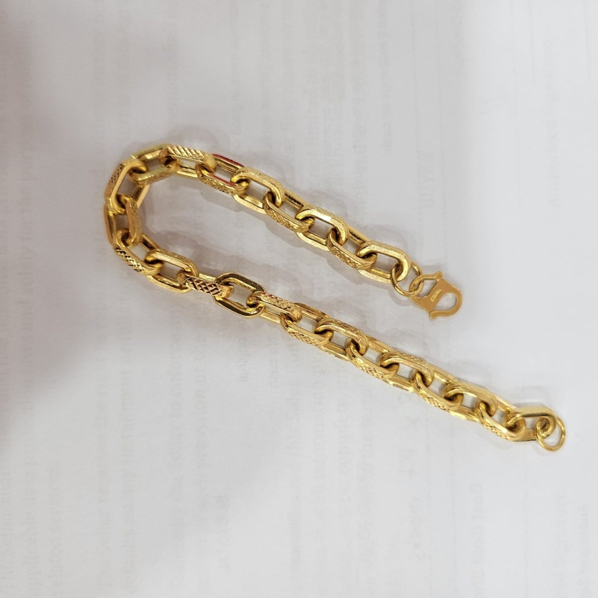 22k / 916 Gold Hollow Wan Zi / Anchor Bracelet by Best Gold Shop - Best Gold Shop 22k gold 22k gold bracelet 916 gold Bracelets