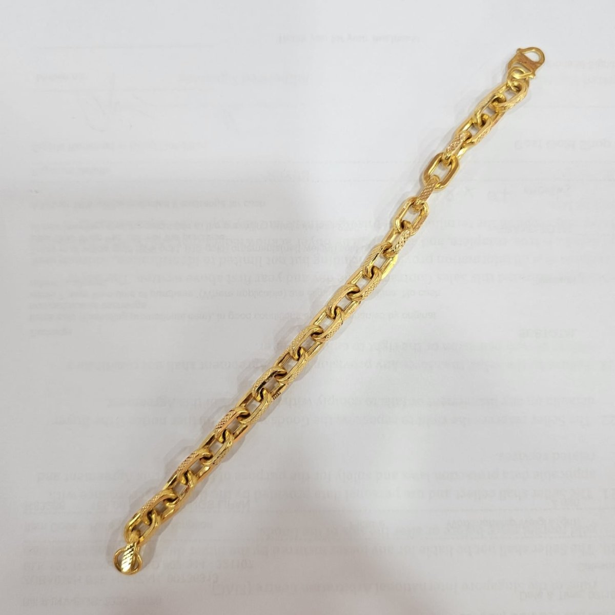 22k / 916 Gold Hollow Wan Zi / Anchor Bracelet by Best Gold Shop - Best Gold Shop 22k gold 22k gold bracelet 916 gold Bracelets