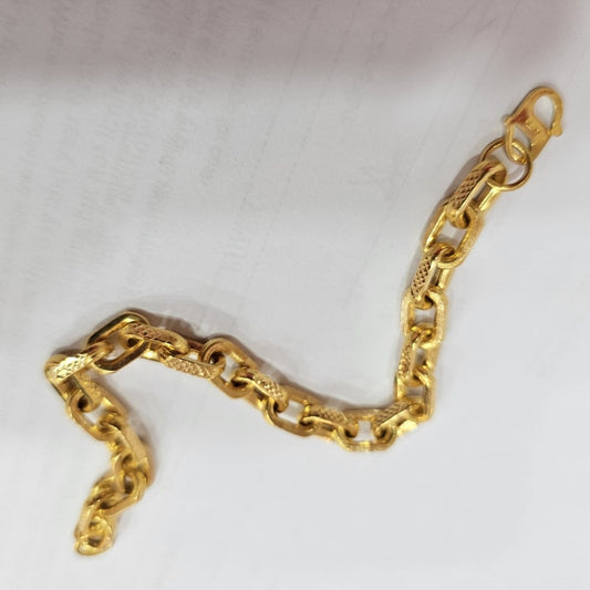 22k / 916 Gold Hollow Wan Zi / Anchor Bracelet by Best Gold Shop - Best Gold Shop 22k gold 22k gold bracelet 916 gold Bracelets