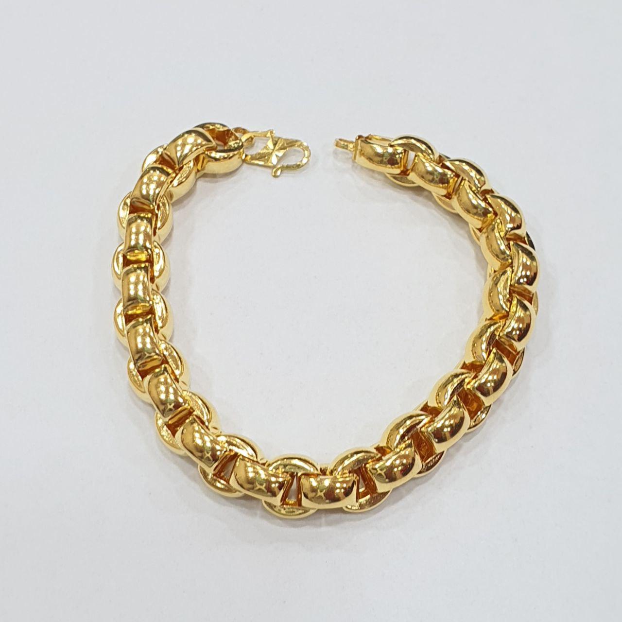 22k / 916 Gold Hollow Wan Zi Bracelet New Design-916 gold-Best Gold Shop