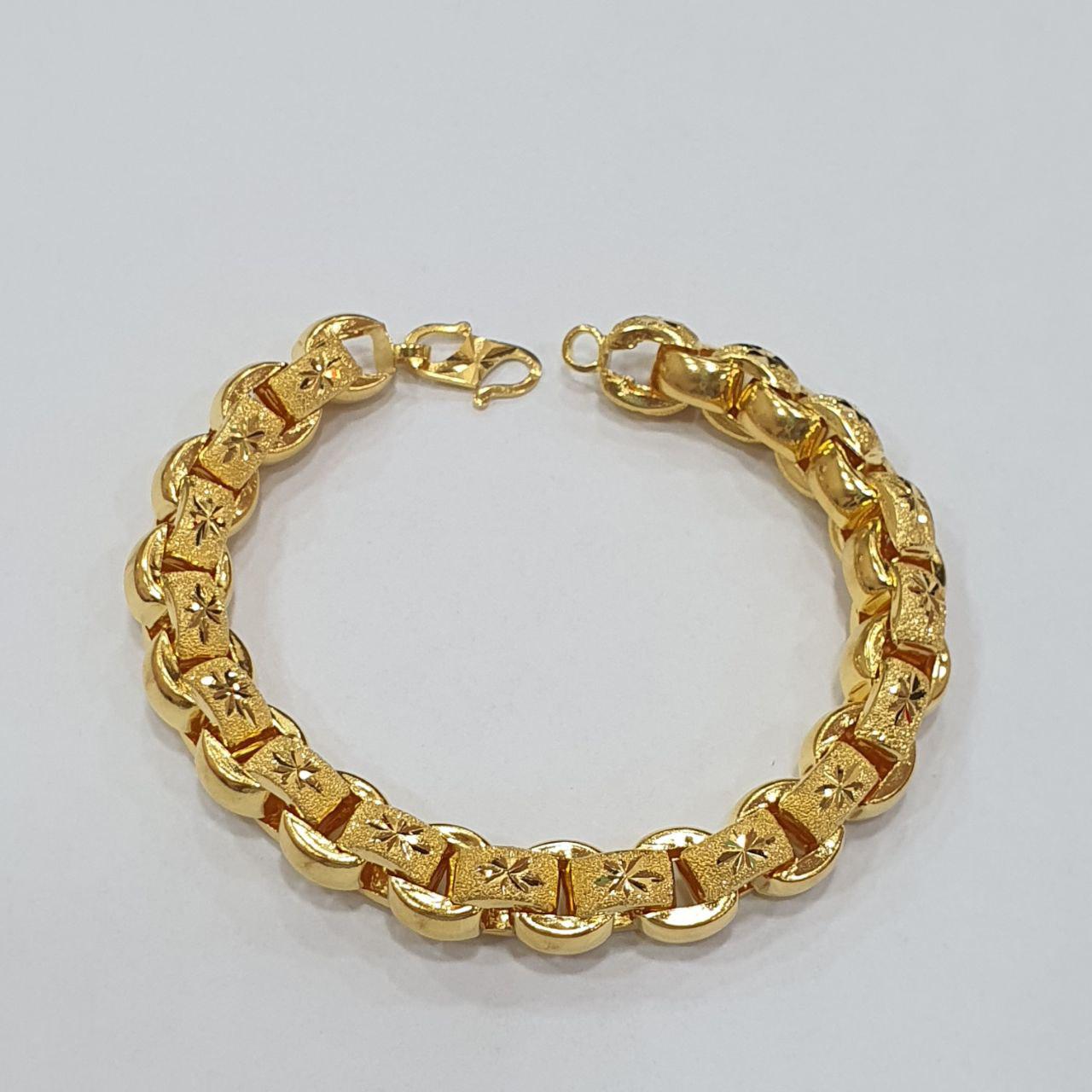22k / 916 Gold Hollow Wan Zi Bracelet New Design-916 gold-Best Gold Shop