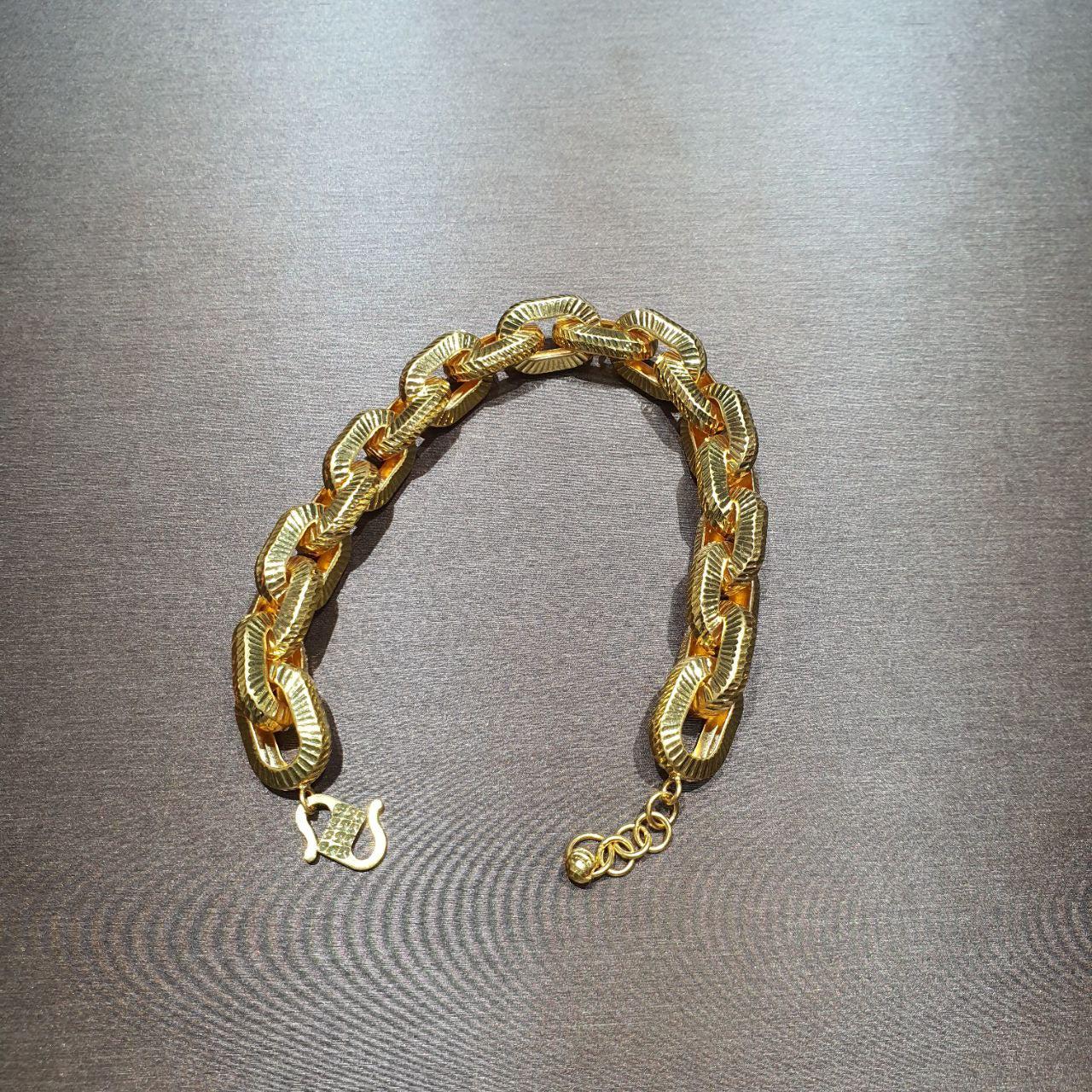 22K / 916 Gold Hollow Wan zi Bracelet V6-Bracelets-Best Gold Shop