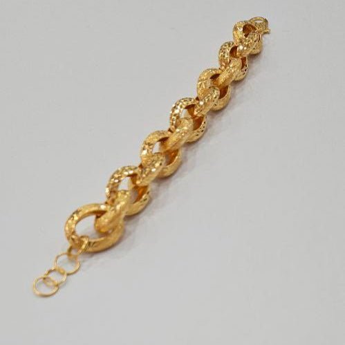 22k / 916 Gold Imperial Chunky Chain Bracelet by Best Gold Shop - Best Gold Shop 22k gold 22k gold bracelet 916 gold Bracelets