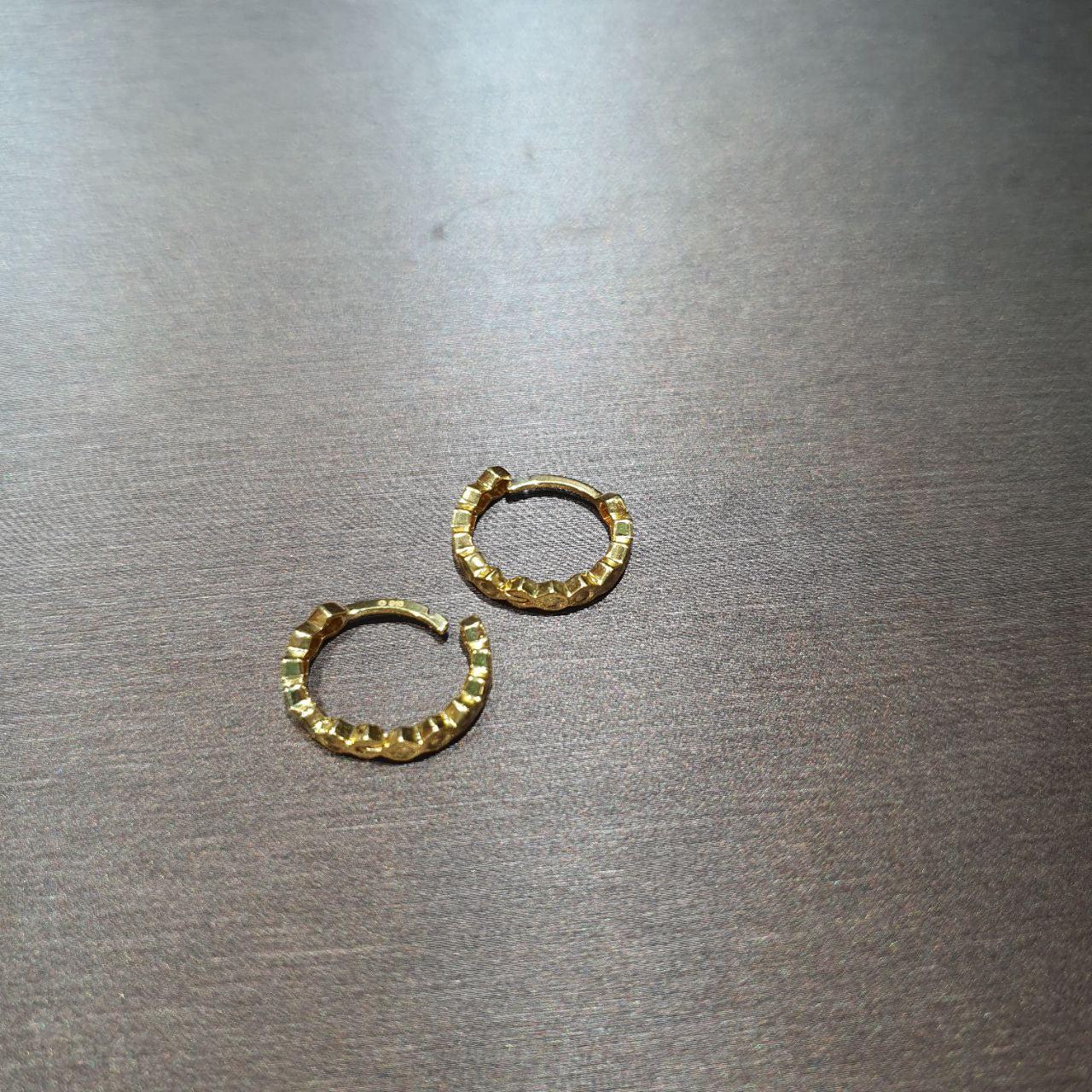 22k / 916 Gold Loop high polish Earring-916 gold-Best Gold Shop