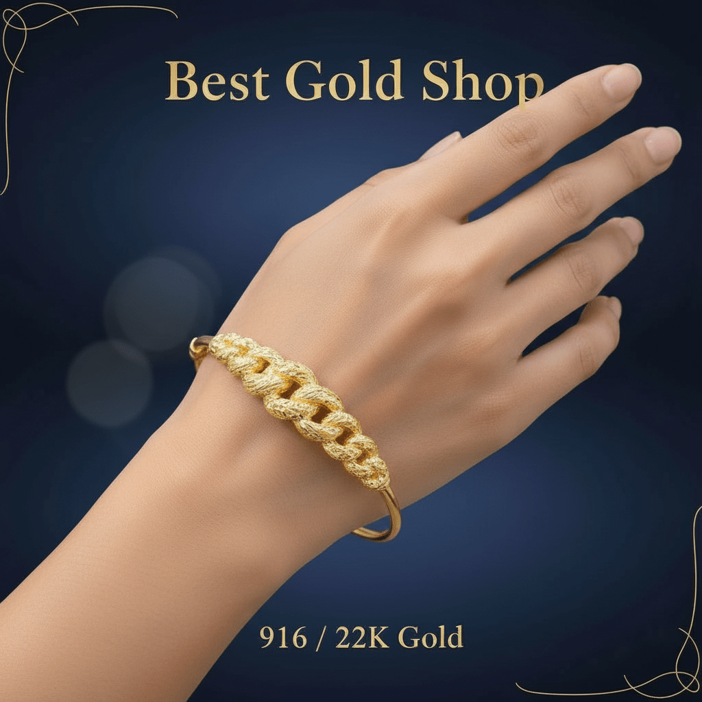 22K / 916 Gold Milo Coconut Bangle by Best Gold Shop - 22k gold 22k gold bangle 916 gold bangle