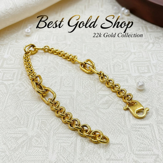 22k / 916 Gold Nexus Ring Bracelet New Design - Best Gold Shop 22k gold 22k gold bracelet 916 gold Bracelets