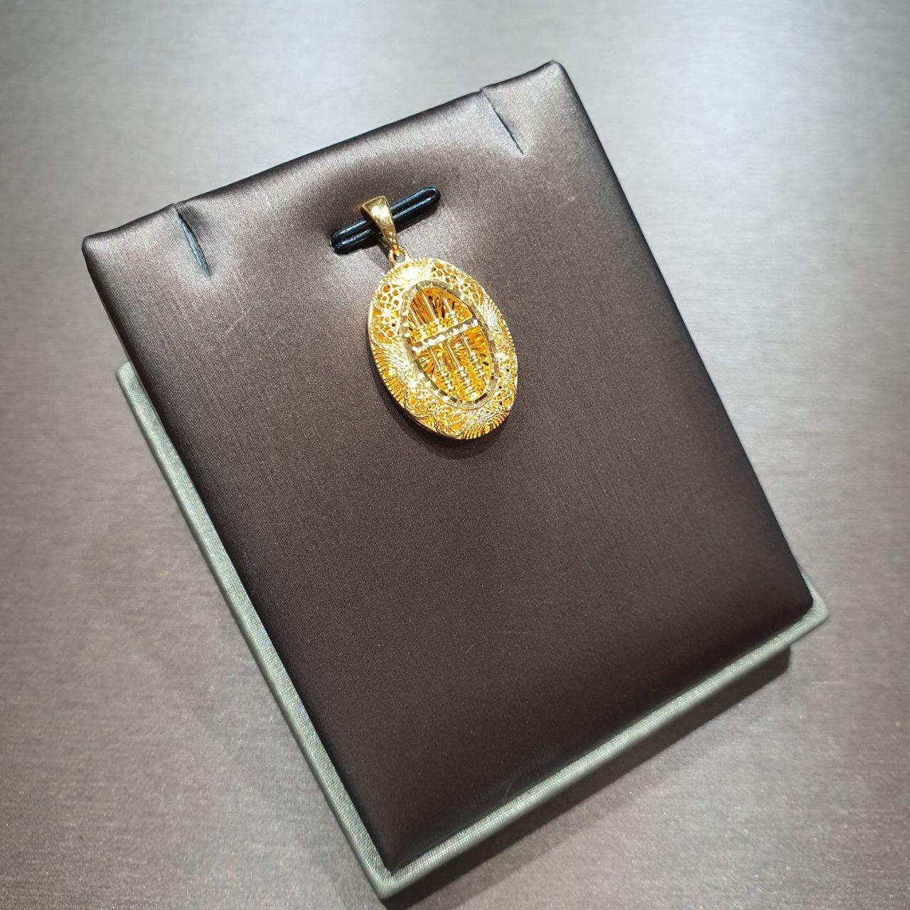22k / 916 Gold Oval Abacus Pendant-Charms & Pendants-Best Gold Shop