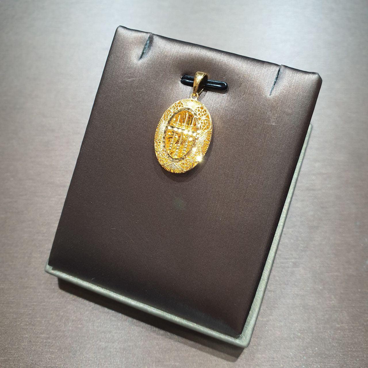 22k / 916 Gold Oval Abacus Pendant-Charms & Pendants-Best Gold Shop