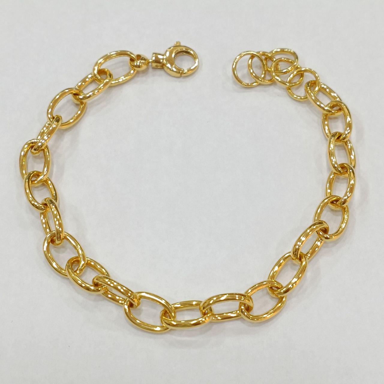 22k / 916 Gold Oval Ring Bracelet Designer-916 gold-Best Gold Shop