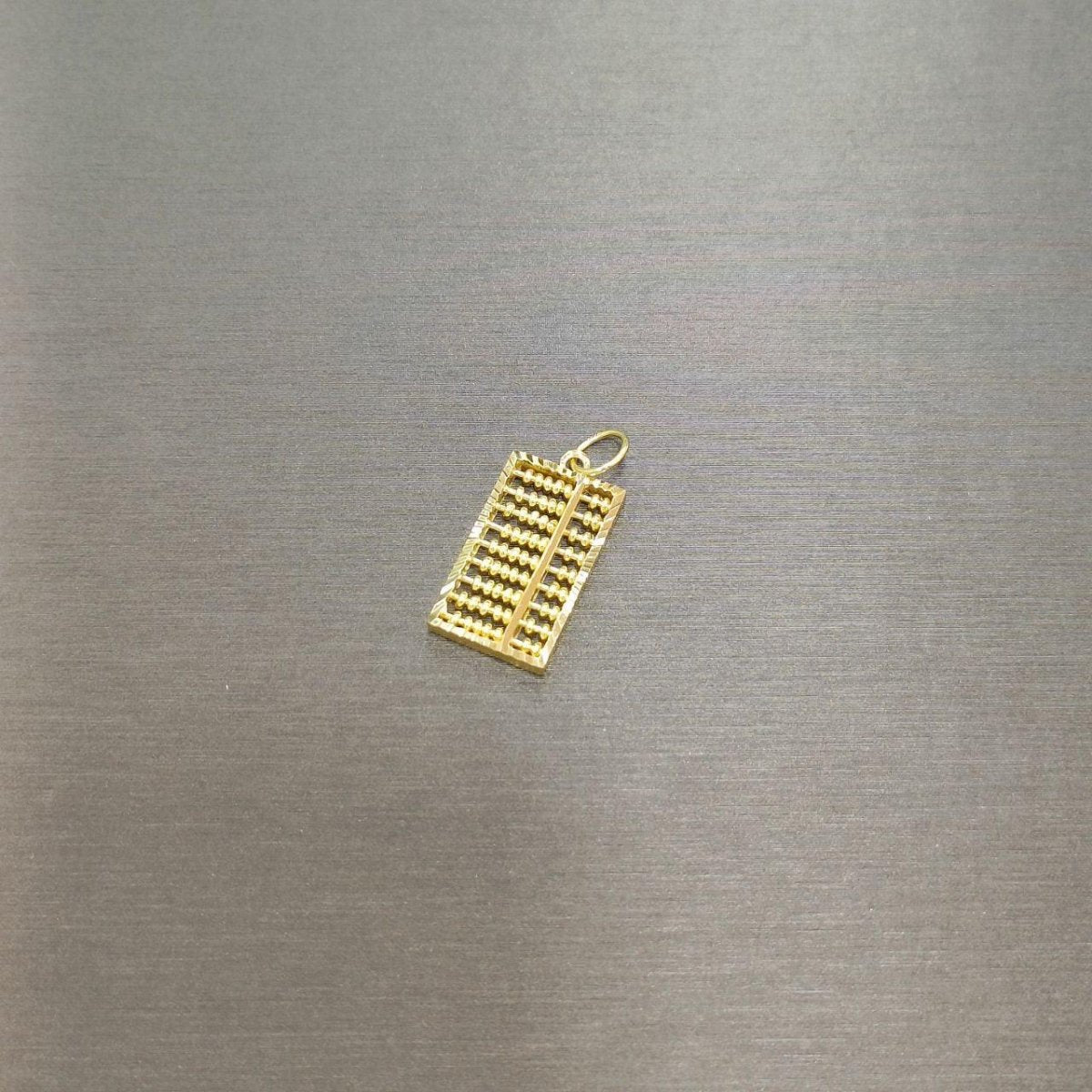 22k / 916 Gold Rectangle abacus pendant - Best Gold Shop 22k gold 22k Gold Charms 22k gold pendant Charms & Pendants