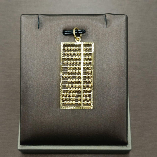 22k / 916 Gold Rectangle abacus pendant - Best Gold Shop 22k gold 22k Gold Charms 22k gold pendant Charms & Pendants