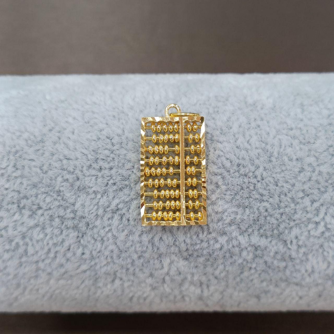 22k / 916 Gold Rectangle abacus pendant-Charms & Pendants-Best Gold Shop