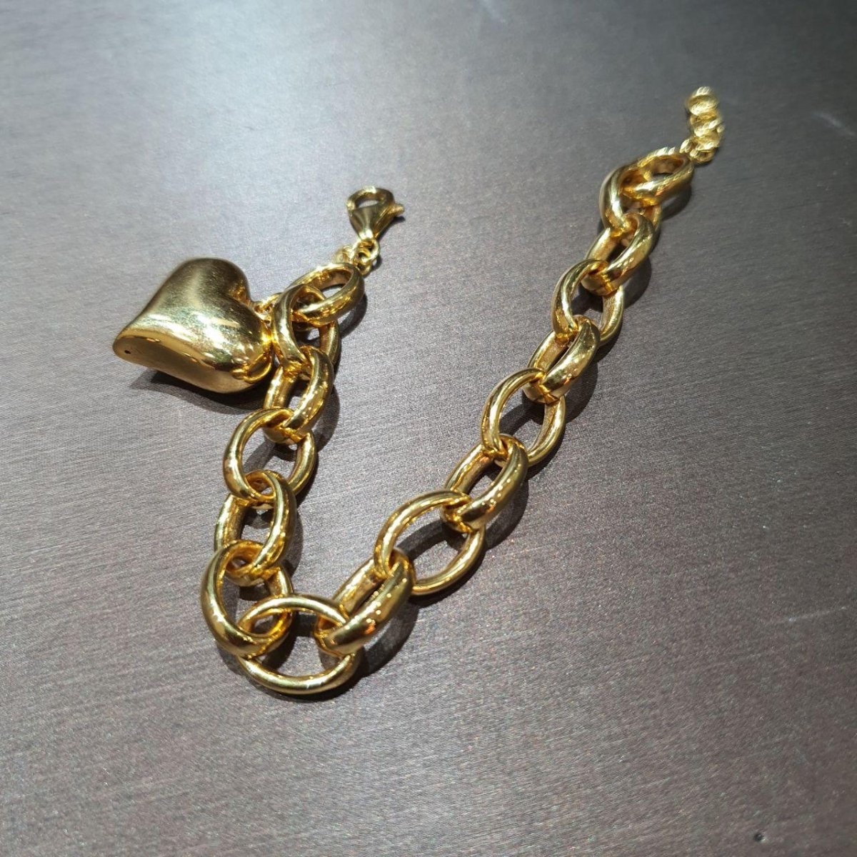 22k / 916 Gold Ring Bracelet with Heart Pendant by Best Gold ShopBraceletsBest Gold Shop