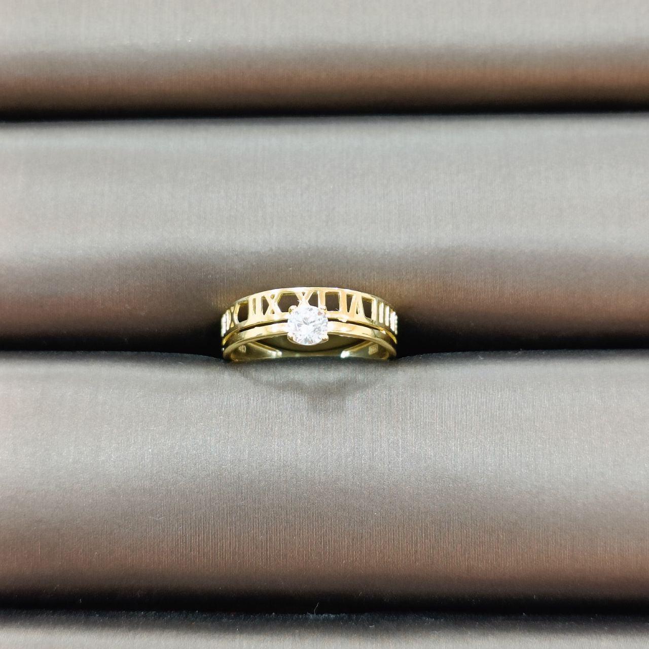 22k / 916 Gold Roman Crystal Ring-916 gold-Best Gold Shop