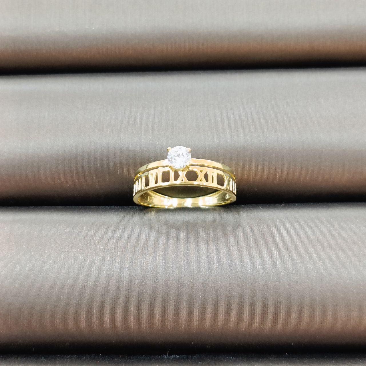 22k / 916 Gold Roman Crystal Ring-916 gold-Best Gold Shop