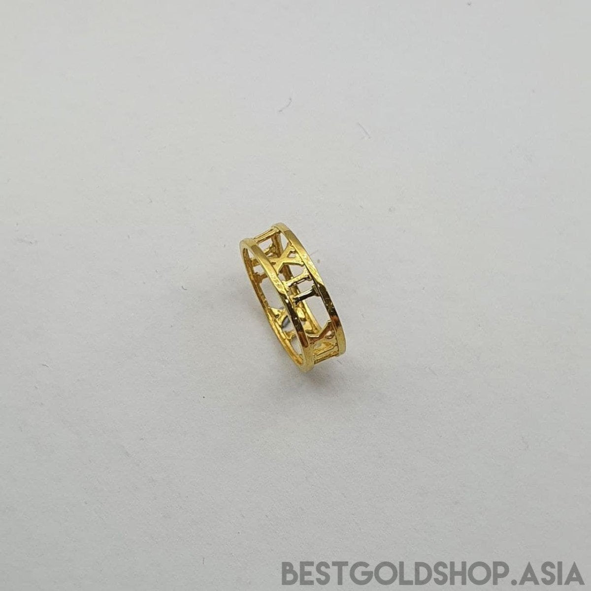 22k / 916 Gold Roman Number Ring - Best Gold Shop 22k gold 22k gold ring 916 gold 916 gold