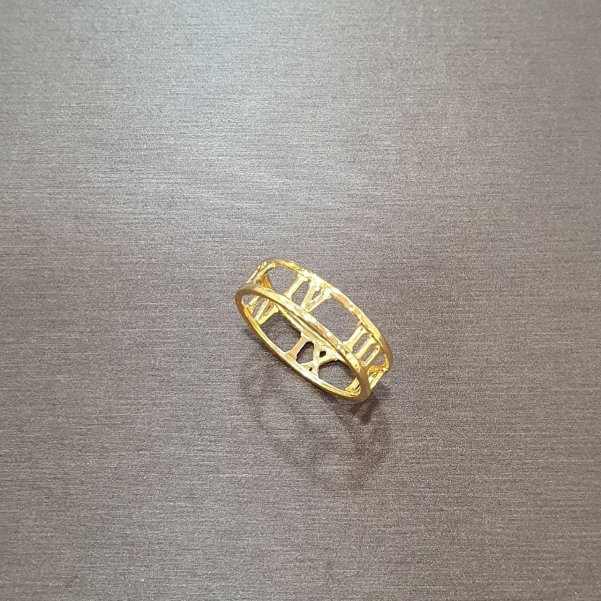 22k / 916 Gold Roman Number Ring - Best Gold Shop 22k gold 22k gold ring 916 gold 916 gold