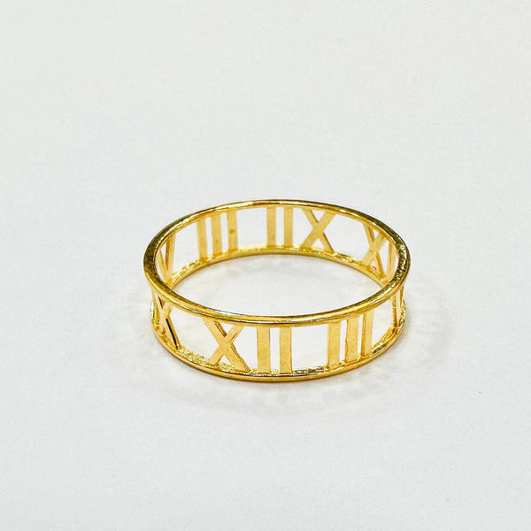 22k / 916 Gold Roman Ring Light Weight-916 gold-Best Gold Shop