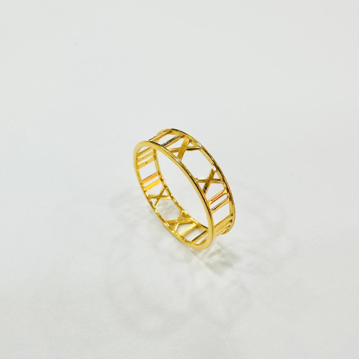 22k / 916 Gold Roman Ring Light Weight - Best Gold Shop 22k gold 22k gold ring 916 gold 916 gold