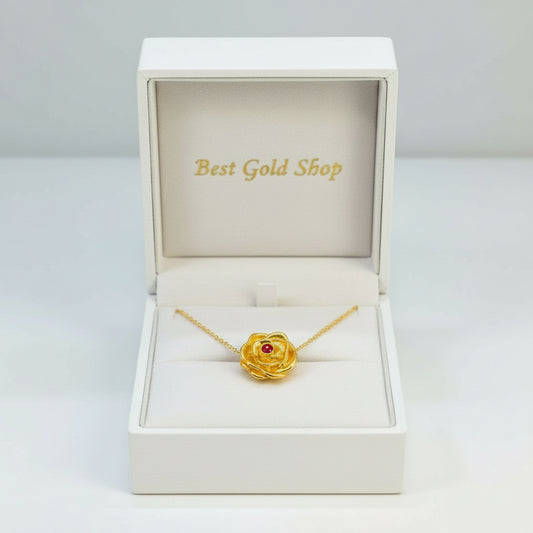 22k / 916 Gold Rose Grandiose Charm - Best Gold Shop 22k gold 22k Gold Charms 916 gold Charms & Pendants