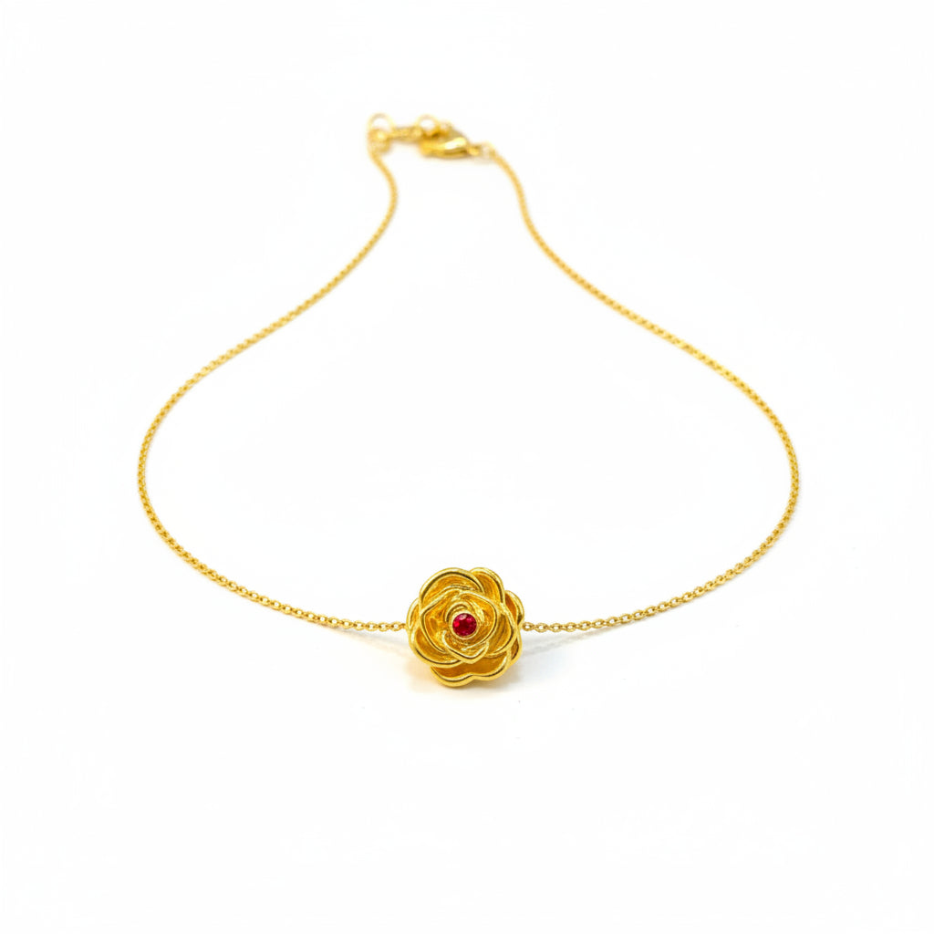 22k / 916 Gold Rose Grandiose Charm - Best Gold Shop 22k gold 22k Gold Charms 916 gold Charms & Pendants