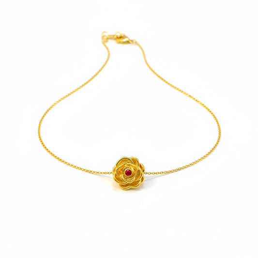 22k / 916 Gold Rose Grandiose Charm - Best Gold Shop 22k gold 22k Gold Charms 916 gold Charms & Pendants