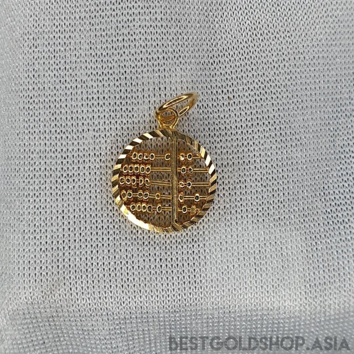 22k / 916 Gold round abacus pendant - Best Gold Shop 22k gold 22k gold pendant 916 gold 916 gold