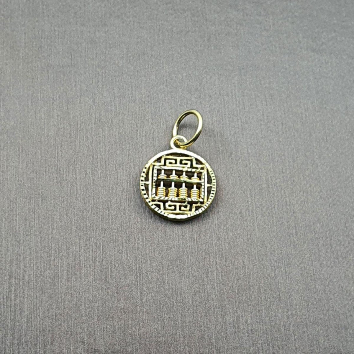 22k / 916 Gold round abacus pendant - Best Gold Shop 22k gold 22k gold pendant 916 gold 916 gold