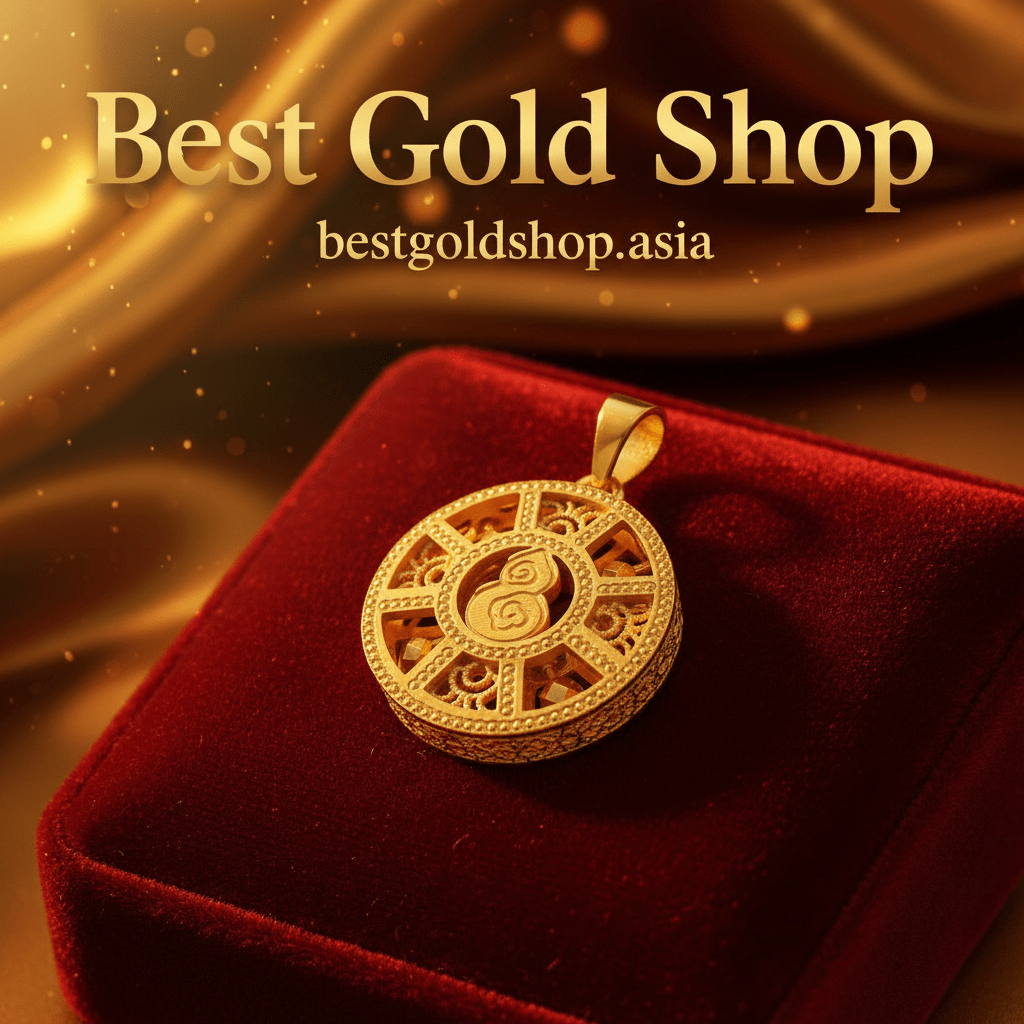 22k / 916 Gold Round Abacus Pendant - 22k gold 22k gold pendant 916 gold Charms & Pendants