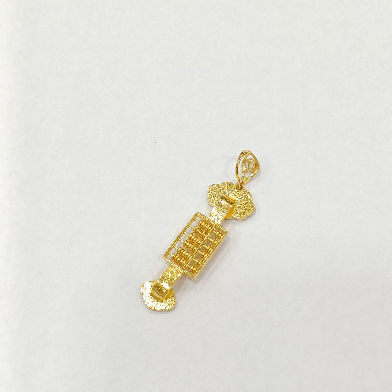 22k / 916 Gold Ru yi Lucky abacus pendant-916 gold-Best Gold Shop