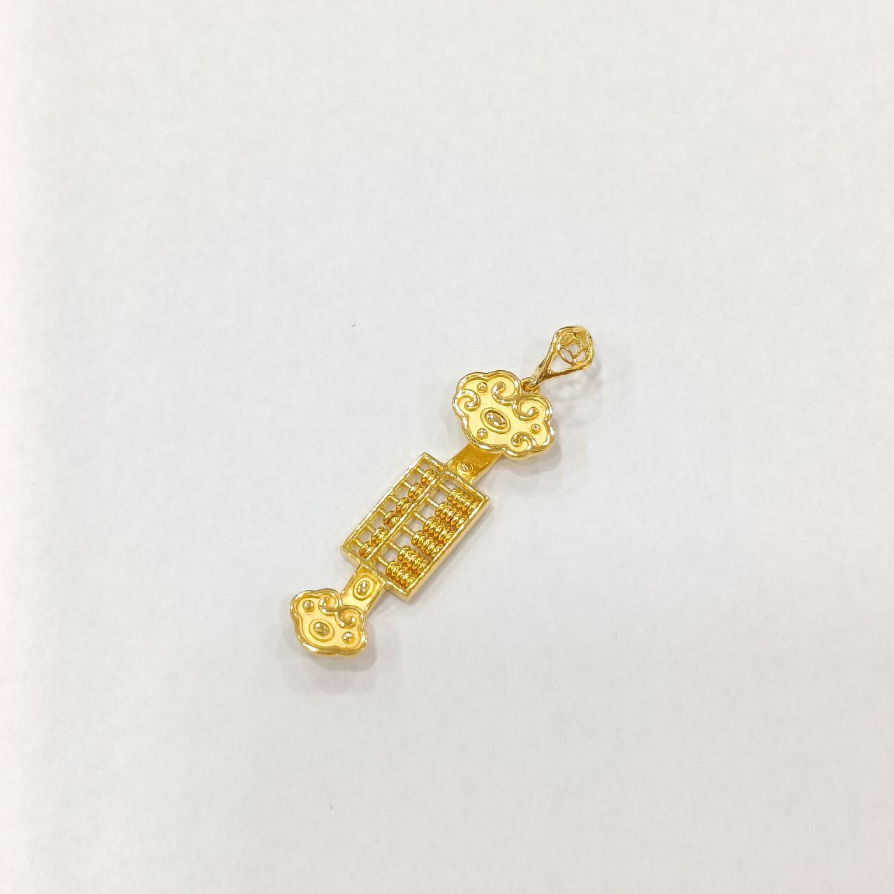 22k / 916 Gold Ru yi Lucky abacus pendant-916 gold-Best Gold Shop