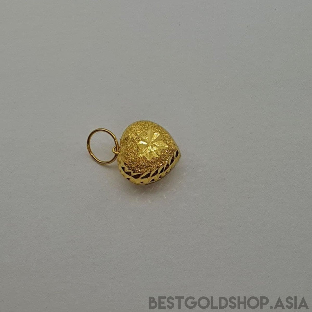 22k / 916 gold sandy heart Large Pendant - Best Gold Shop 22k gold 22k gold pendant 916 gold 916 gold