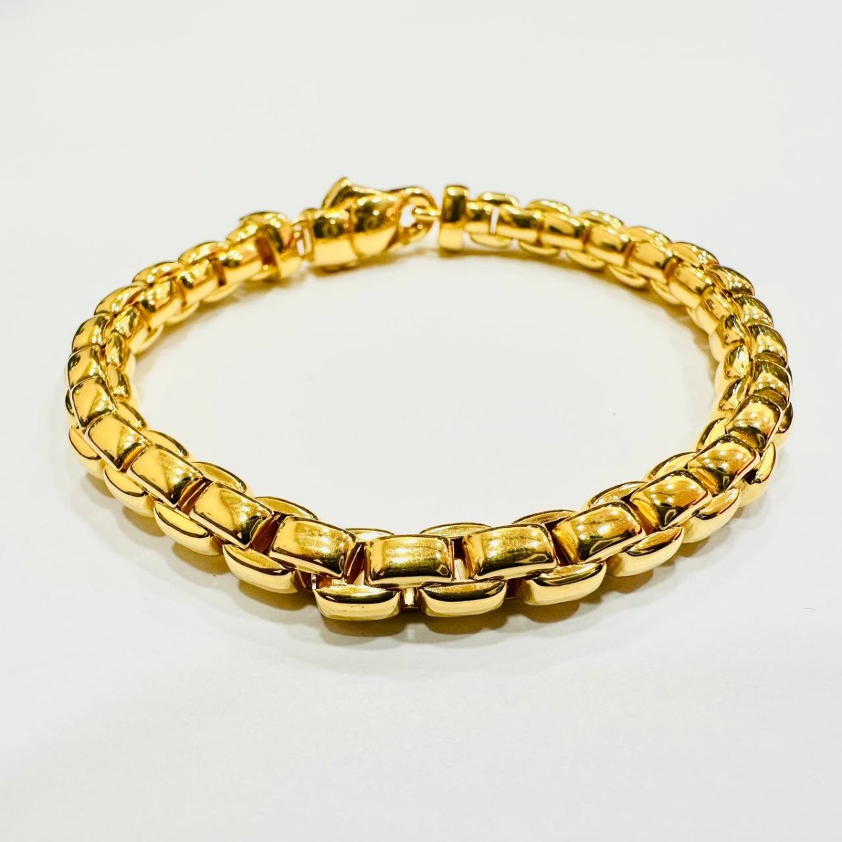 22k / 916 Gold Semi Solid Anchor Bracelet V1 - Best Gold Shop 22k gold 22k gold bracelet 916 gold 916 gold