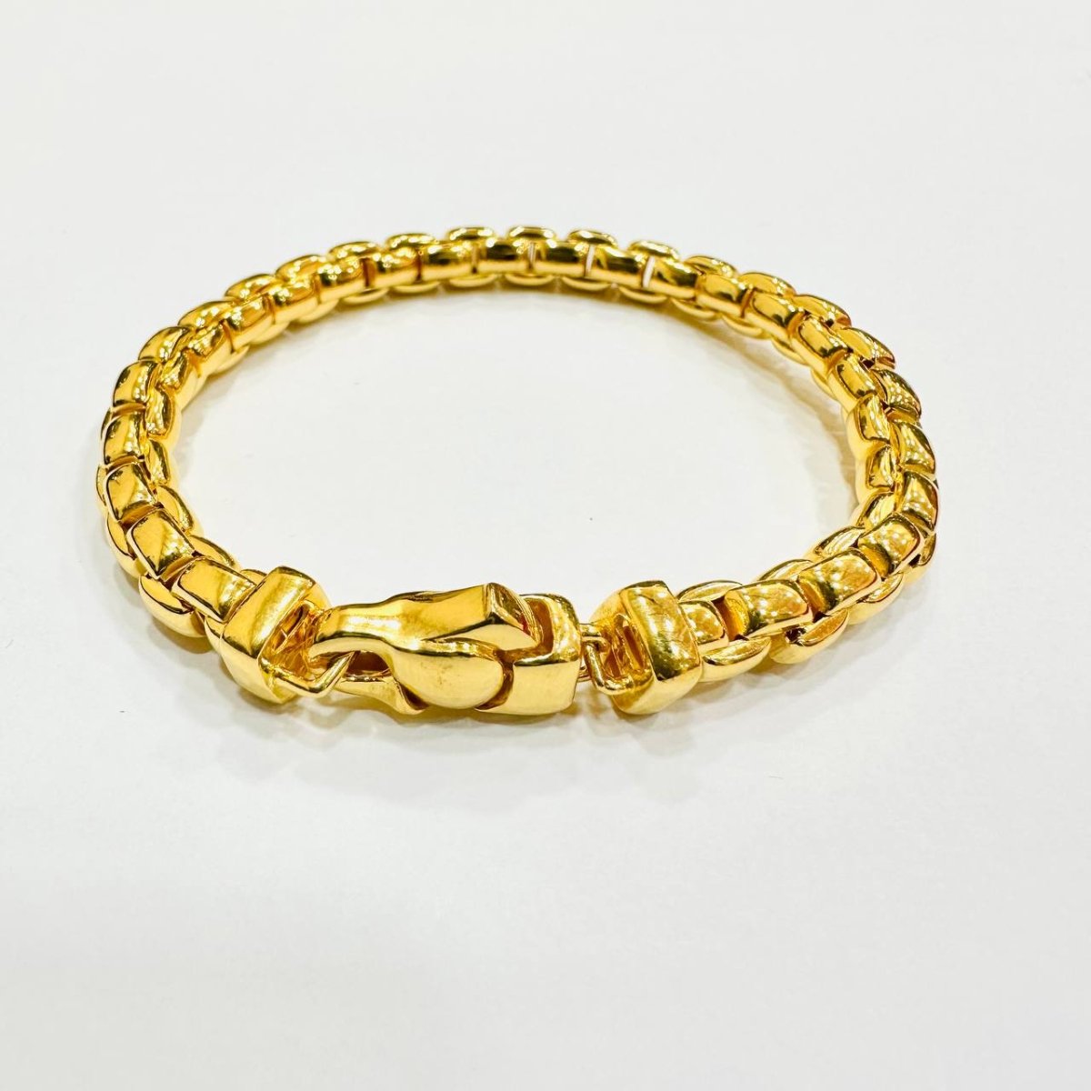 22k / 916 Gold Semi Solid Anchor Bracelet V1 - Best Gold Shop 22k gold 22k gold bracelet 916 gold 916 gold