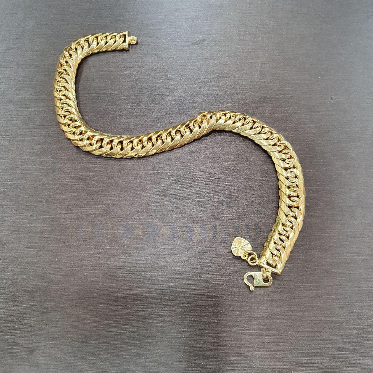 22k / 916 Gold Shiny Unisex Bracelet-916 gold-Best Gold Shop