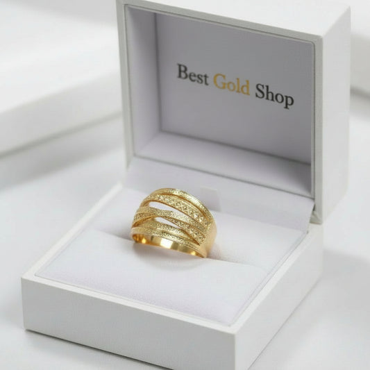22K / 916 Gold Significant Ring with full Round Design - Best Gold Shop 22k gold 22k gold ring 916 gold Rings
