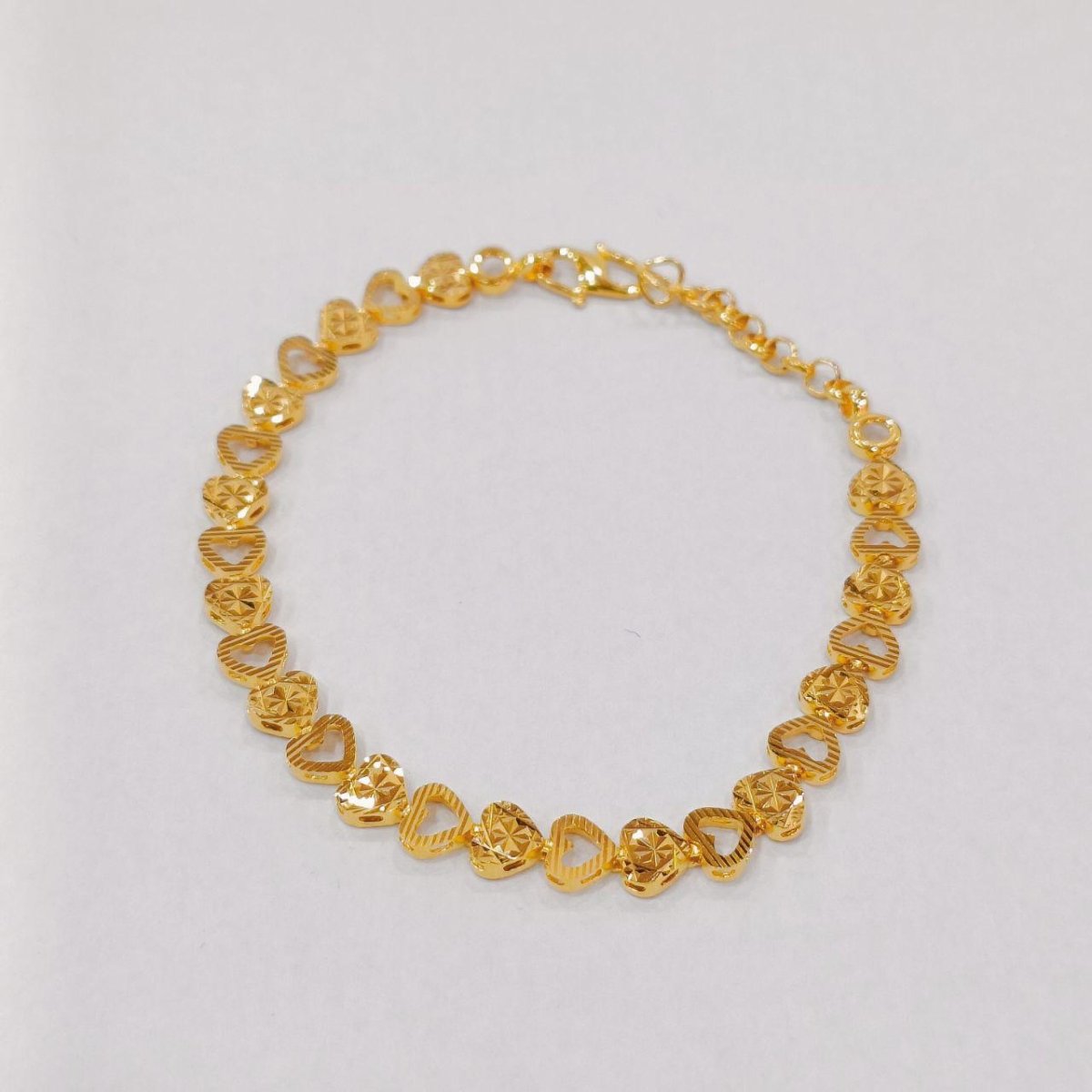 22k / 916 Gold Single Solid Bracelet - Best Gold Shop 22k gold 22k gold bracelet 916 gold 916 gold