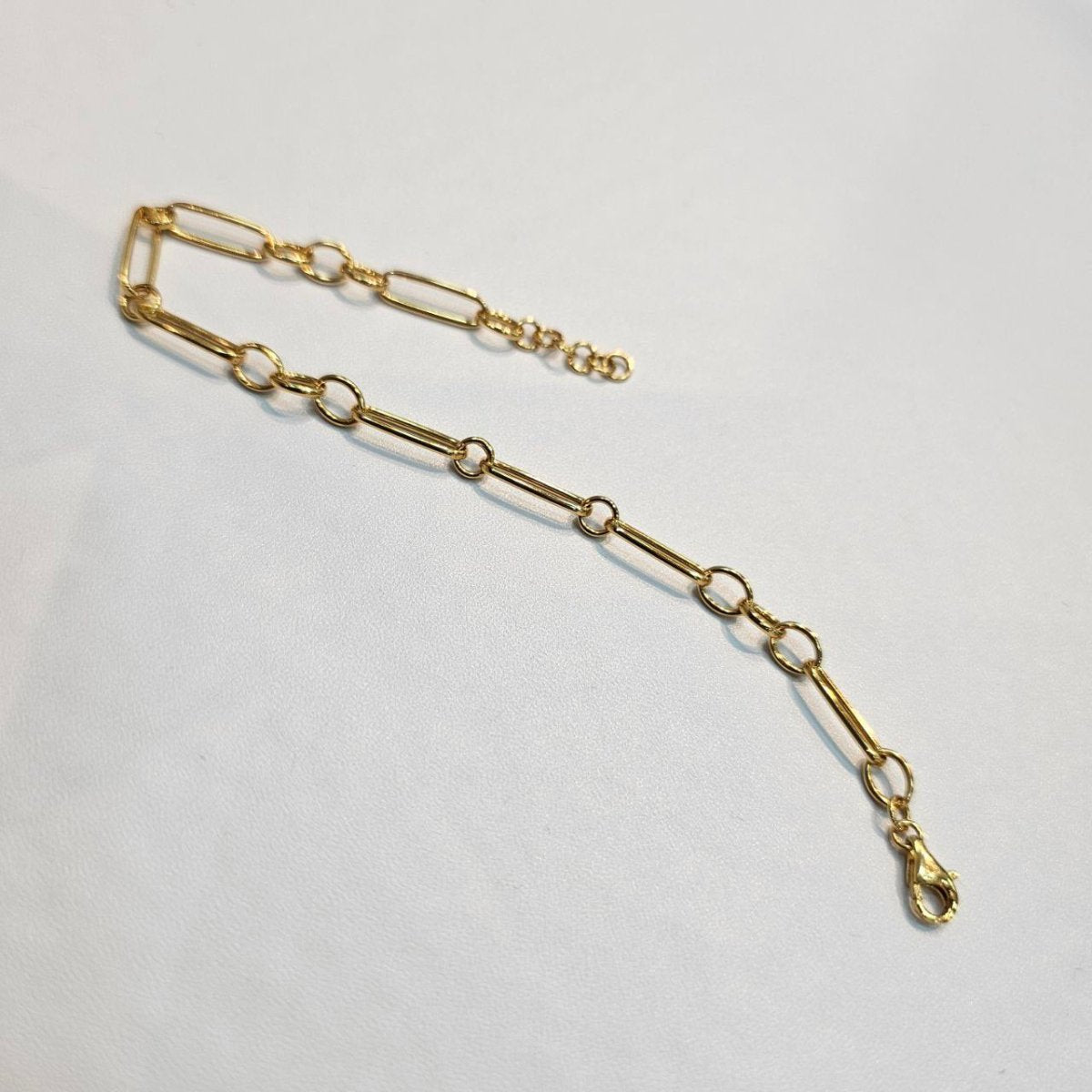 22k / 916 Gold Sleek Paperclip Chain Bracelet - Best Gold Shop 22k gold 22k gold bracelet 916 gold Bracelets