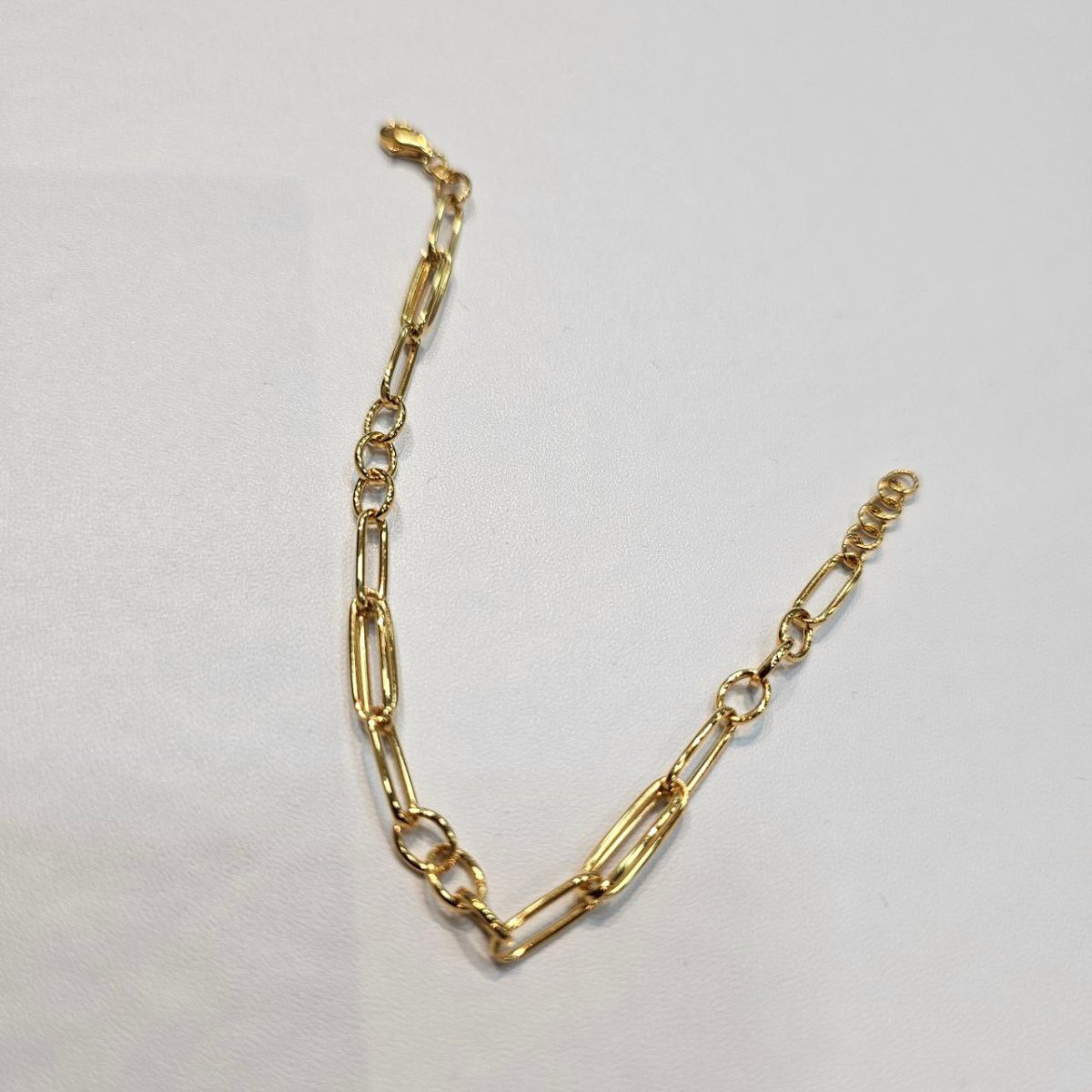 22k / 916 Gold Sleek Paperclip Chain Bracelet - Best Gold Shop 22k gold 22k gold bracelet 916 gold Bracelets